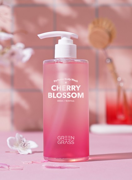 Green Grass Perfume Body Wash Cherry Blossom